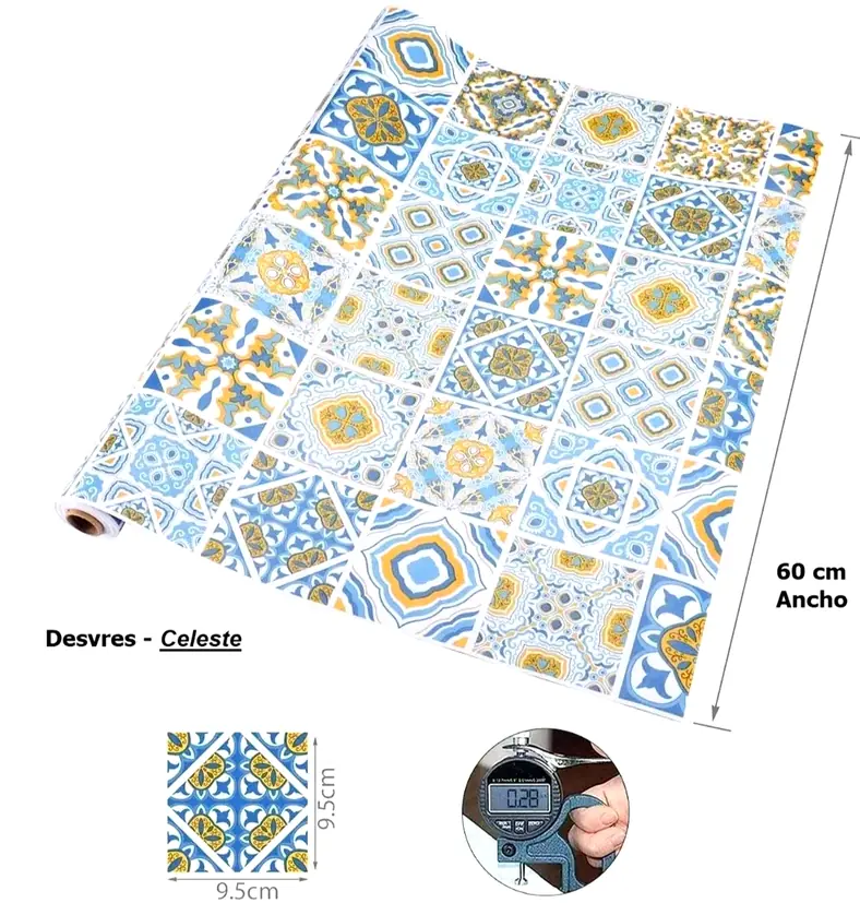 Empapelado Adhesivo pvc para revestir baño y cocina - foto 2