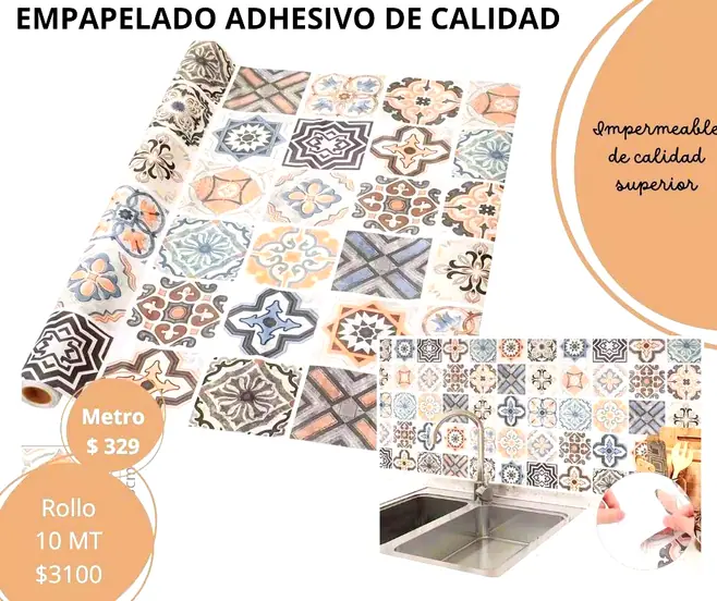Empapelado Adhesivo pvc para revestir baño y cocina - foto 1