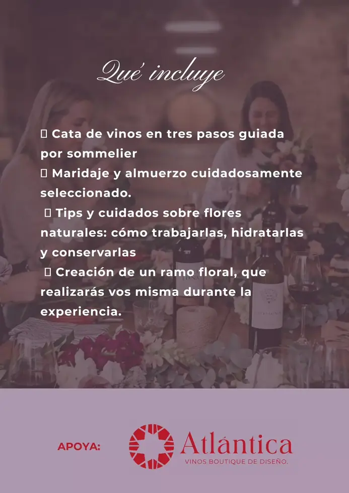 Arte floral + Cata de vinos: Experiencia sensorial - foto 2