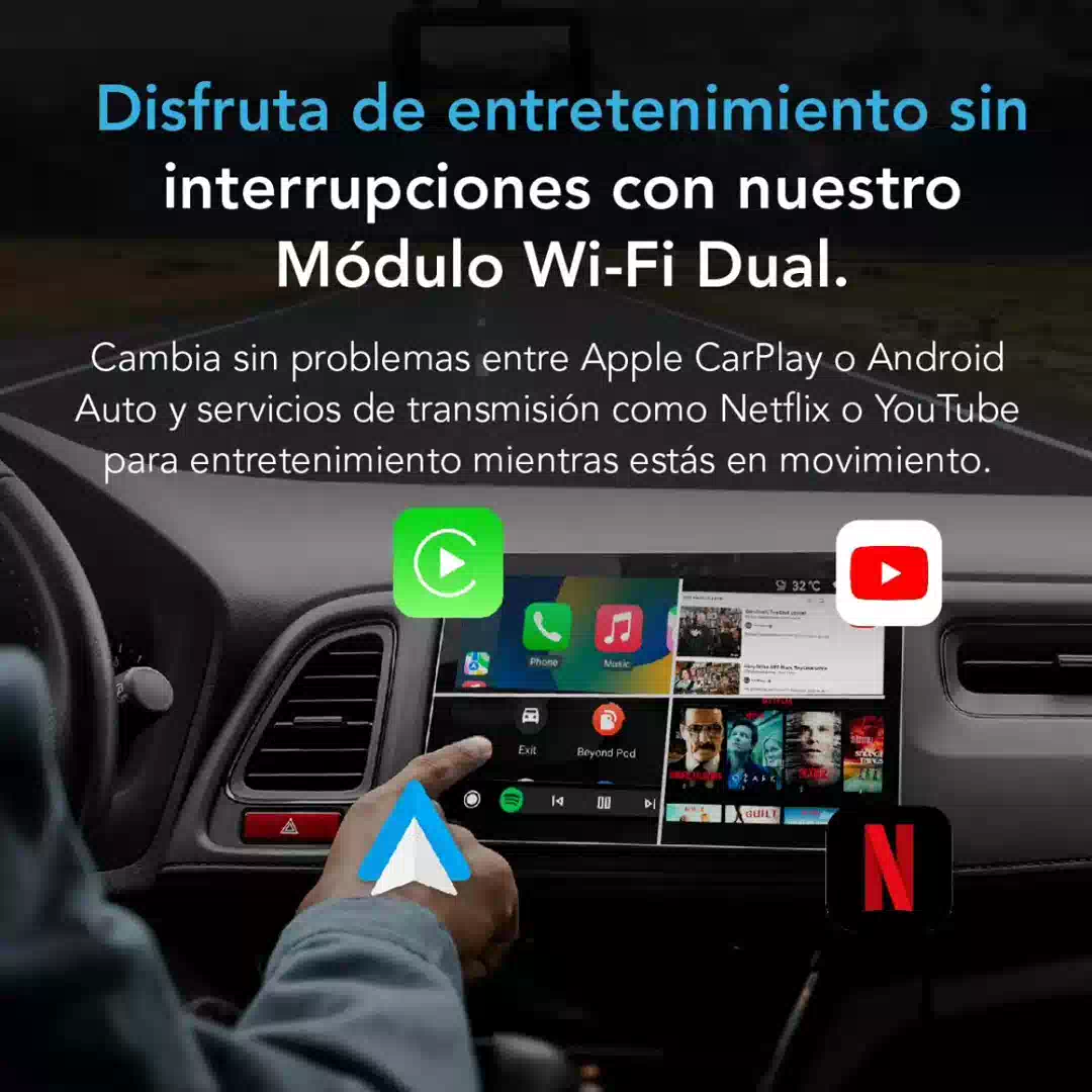 Adaptador Inalambrico De Radio Android Auto Carplay Youtube AutoSky - foto 4