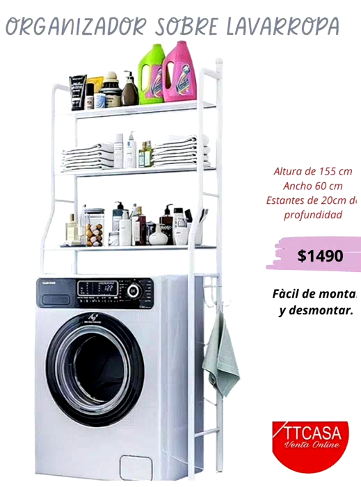 Mueble Organizador Armable sobre Lavarropas - foto 1