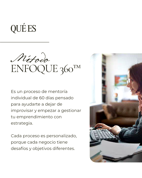 Mentoría para Emprendedores Creativos | Método Enfoque 360™ - foto 3