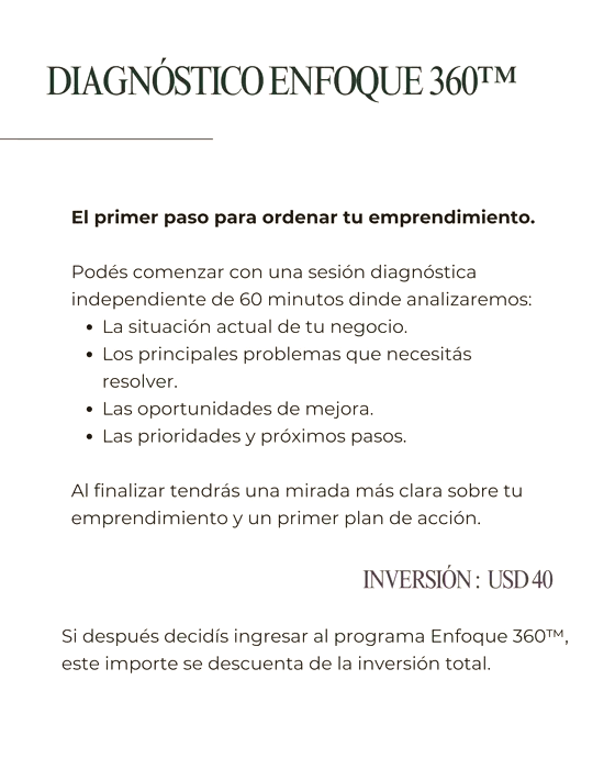 Mentoría para Emprendedores Creativos | Método Enfoque 360™ miniatura 11