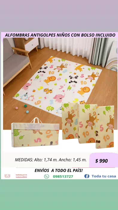Alfombra Antigolpes para niños con bolso - foto 1