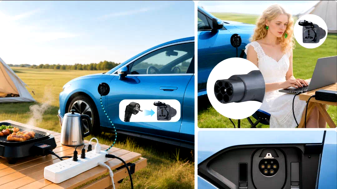Descargador autos electricos GB/T V2L Nammi - Geely Geometric C y + miniatura 4
